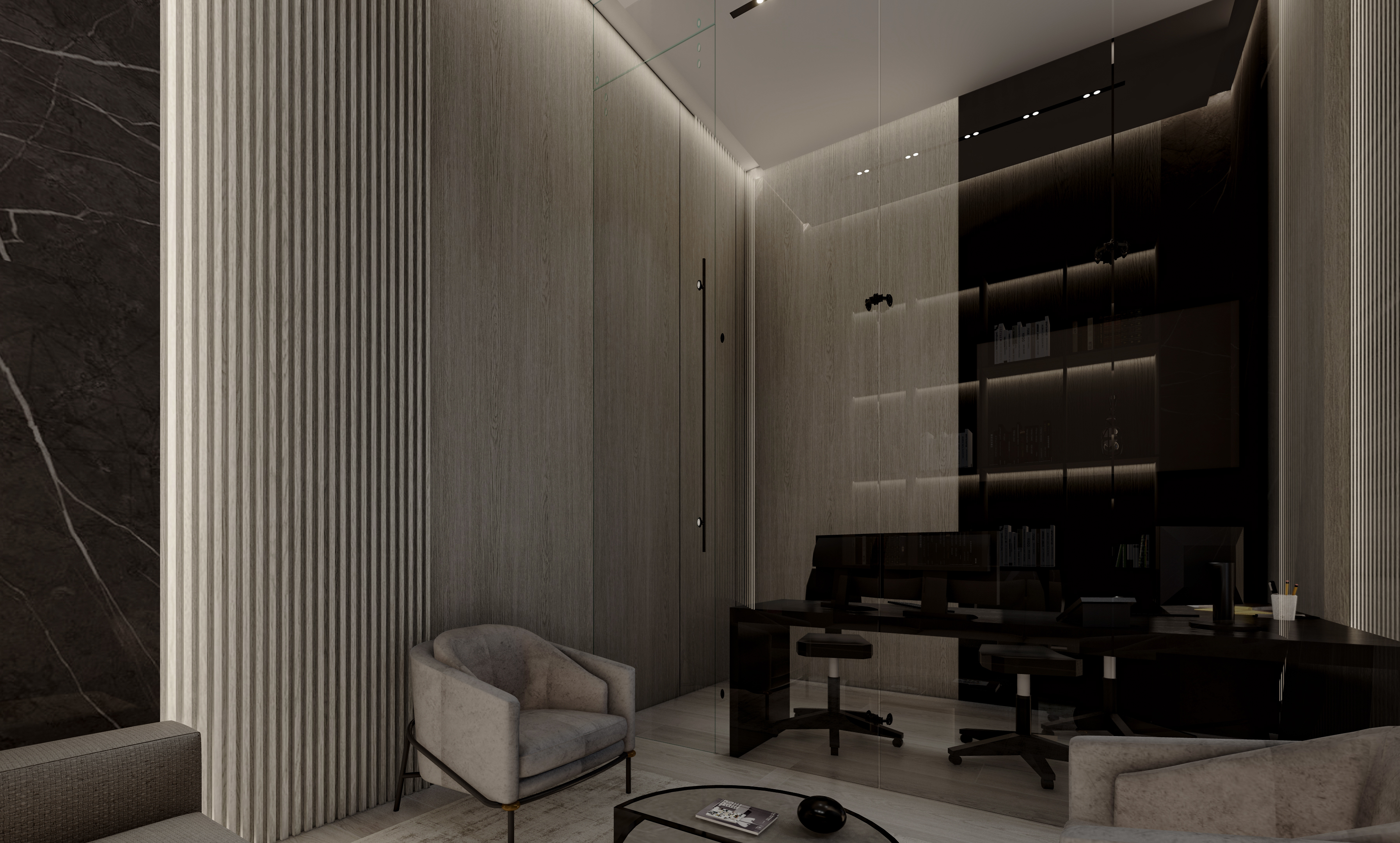 مكتب إداري معاصر - تصميم كونتمبراري